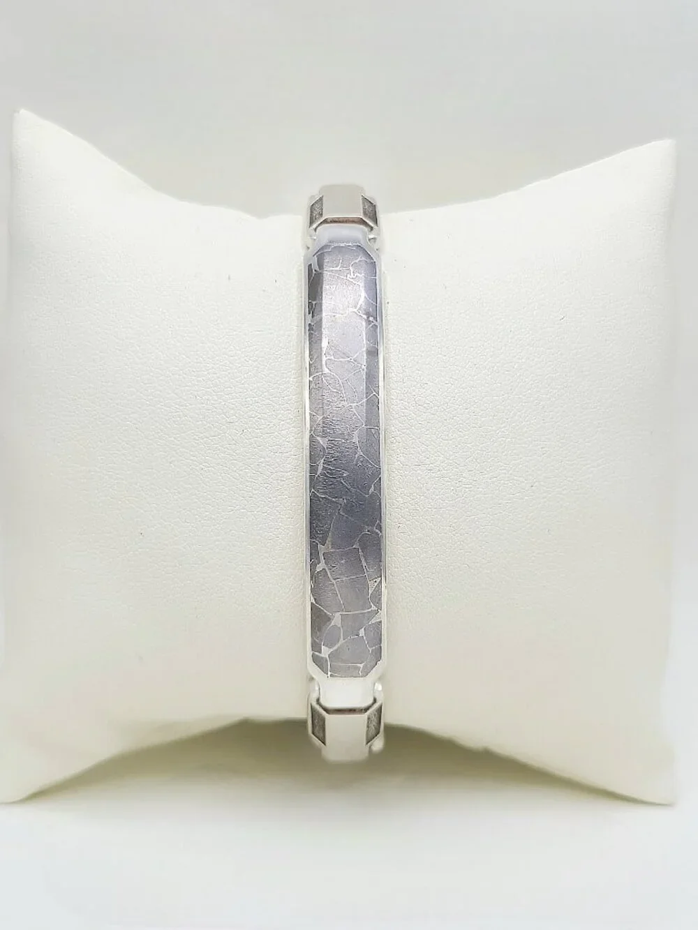 David Yurman Fused ID Bracelet in Sterling Silver w/ Meteorite - RARE